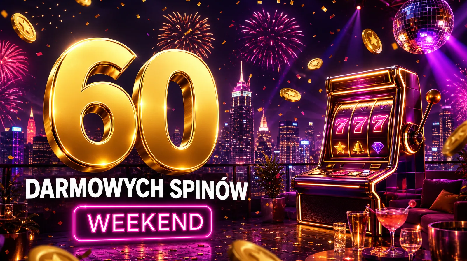 60 darmowych spinów